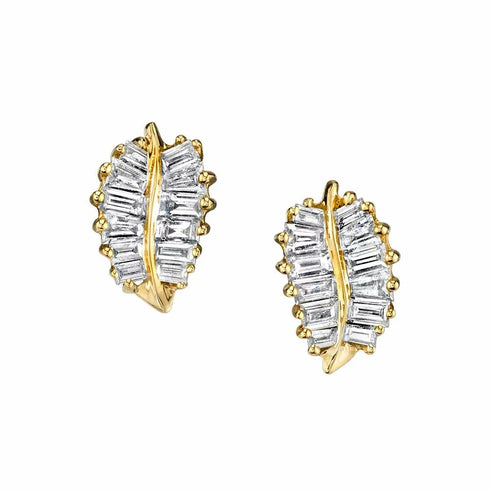 Small Palm Leaf Studs - 1